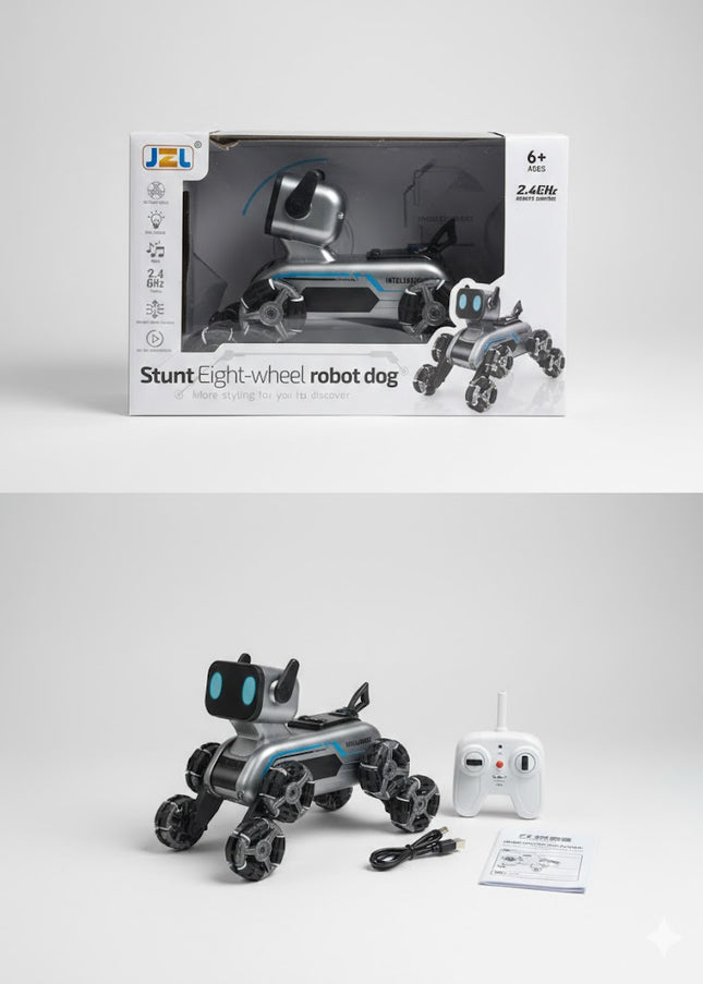 RoboPup X8 – Smart Stunt Robot Dog with Remote Control