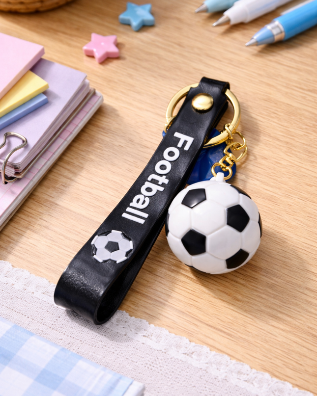 Football Charm Keychain