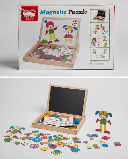 Creative Magnetic Puzzle & Drawing Box