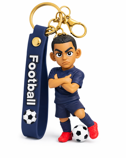 Mini Football Player Keychain