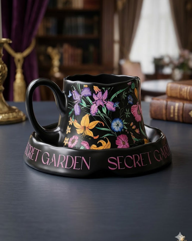 Secret Garden Floral Mug – Elegant Ceramic Coffee Cup