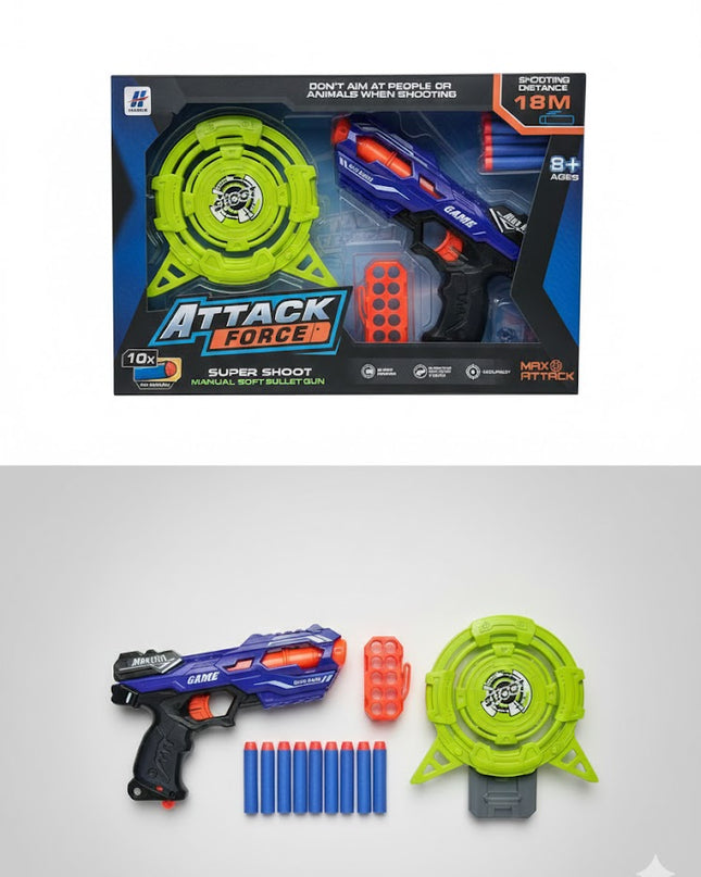 Nerf attack Force Target Blaster Set
