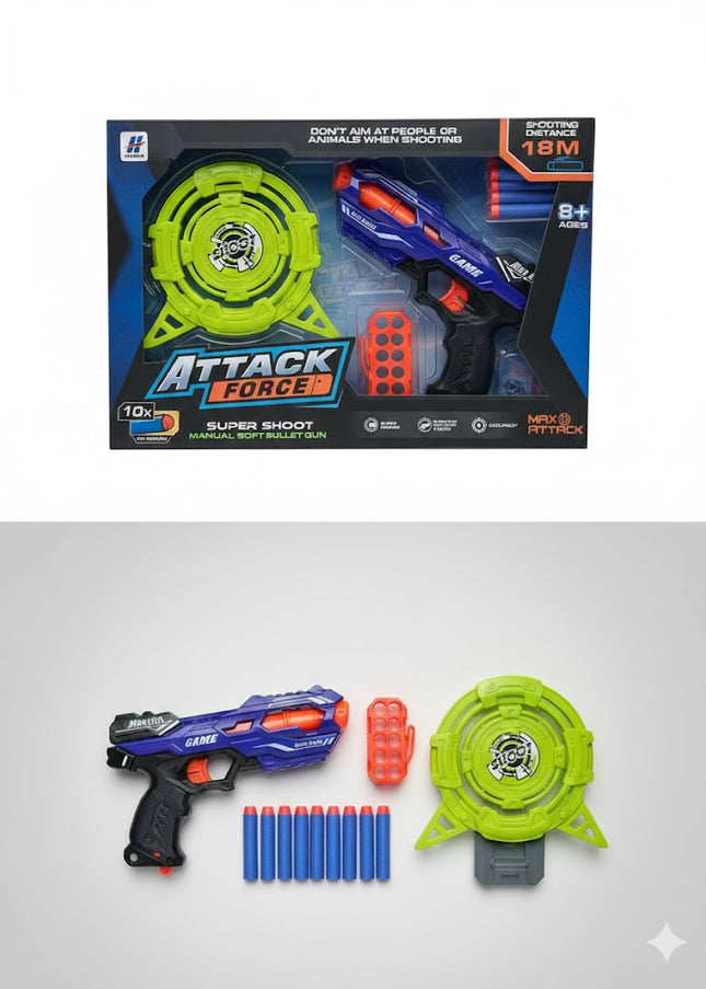 Nerf attack Force Target Blaster Set
