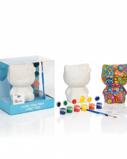 Paint-Your-Own Money Box Small– Creative Savings Craft Kit