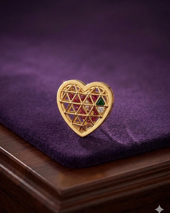 Luxury Gold Pendant Collection – Multicolor Gem, Cherry & Crystal Heart Necklaces