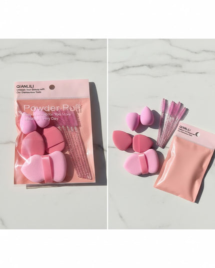 5-in-1 Professional Makeup Puff & Brush Set – Flawless Finish Kit