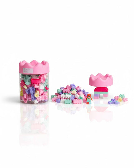 Pastel Princess Building Blocks Jar