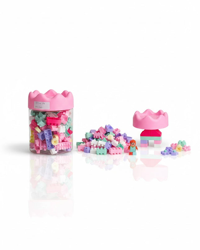 Pastel Princess Building Blocks Jar