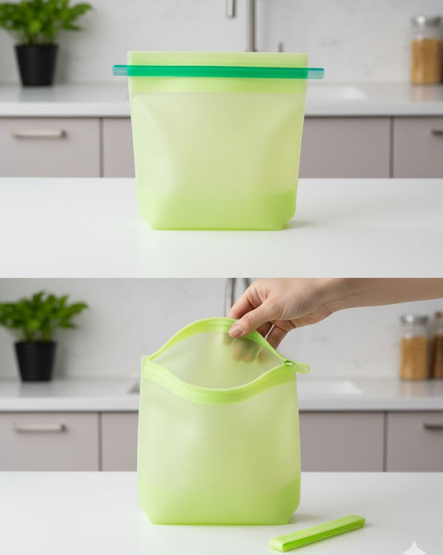 Reusable Silicone Food Storage Bag – Leak-Proof & Eco Friendly