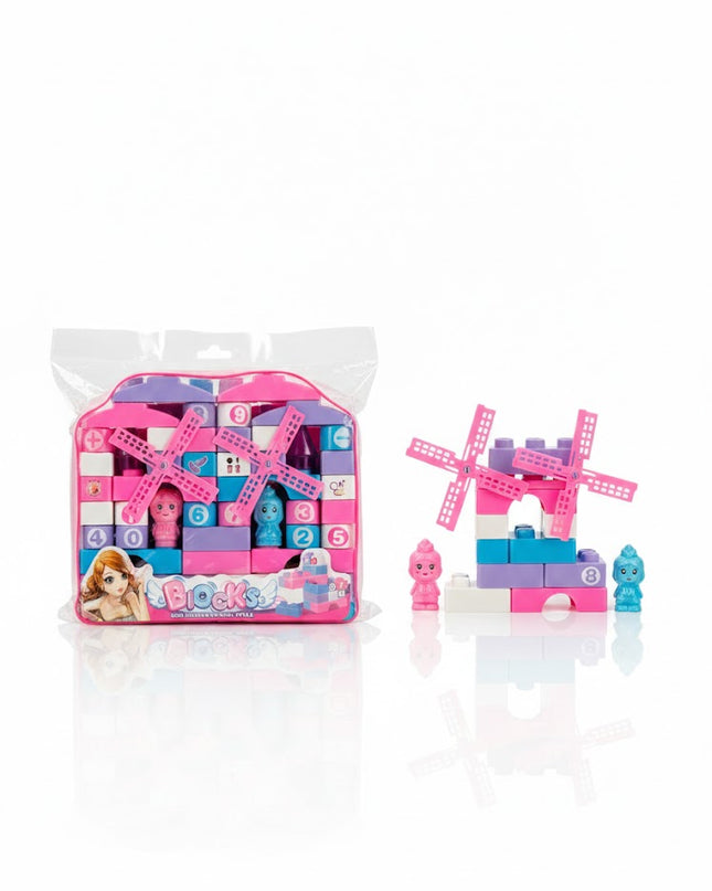 Princess Windmill Building Blocks Playset