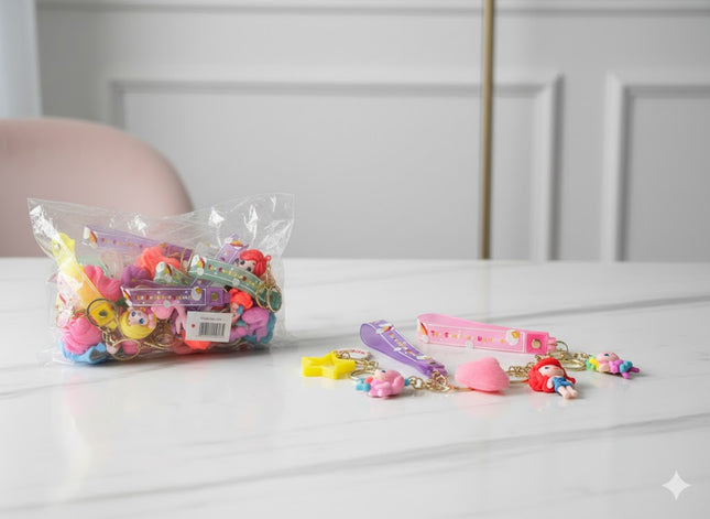 Princess Charm Keychain Set