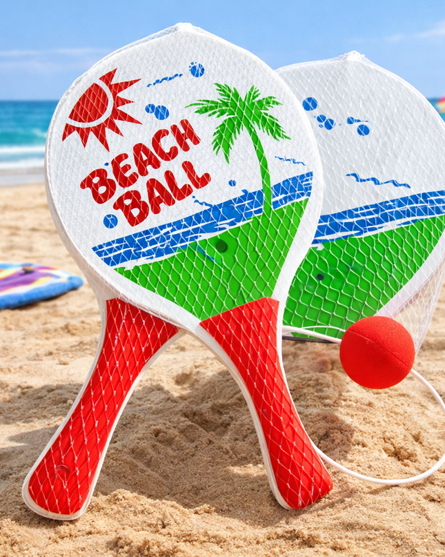 Sunny Smash – Beach Paddle Ball Set