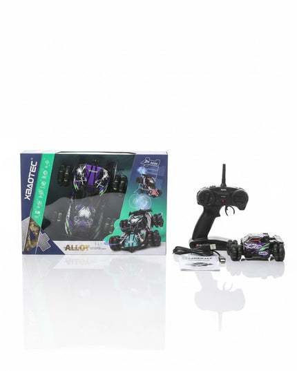 X-Vortex Alloy RC Stunt Car – 360° Flip & Drift Racer