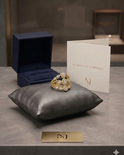Royal Gold Statement Ring Collection – Luxury Diamond Designs