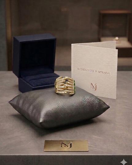 Royal Gold Statement Ring Collection – Luxury Diamond Designs