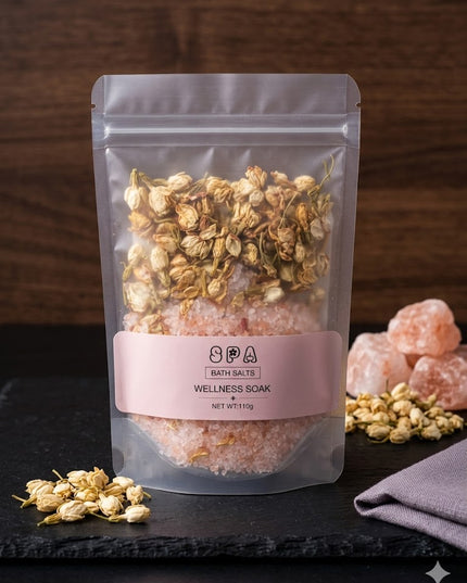 Luxury Floral Bath Salts Set – Rose & Jasmine Wellness Soak