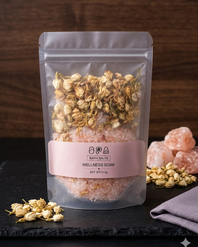 Luxury Floral Bath Salts Set – Rose & Jasmine Wellness Soak