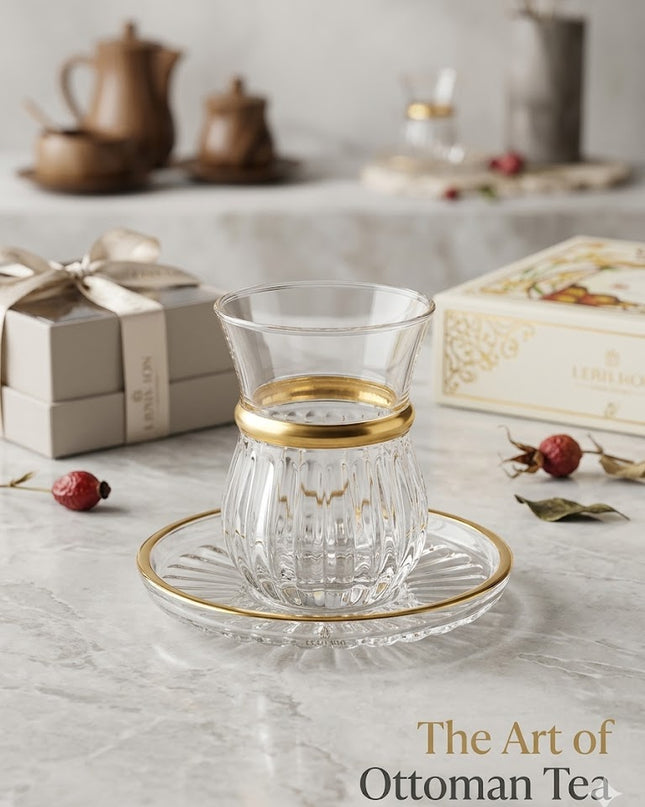 Luxury Turkish Tea Glass Set Dozen✨