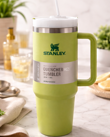 Stanley Quencher H2.0 40oz Tumbler – Premium Insulated Travel Mug with Handle & Straw