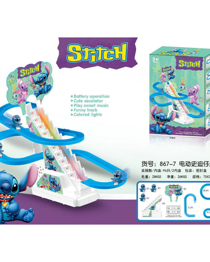 Stitch Climbing Stair Marble Run – Lights & Music