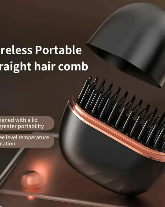 GlowComb™ Cordless Hair Straightening Brush