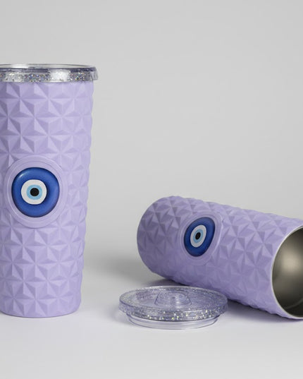 Evil Eye Geometric Insulated Stainless Cup