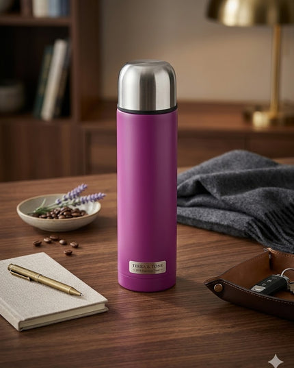 Elegant Stainless Steel Thermal Bottles – Premium Insulated Flask (Green & Purple)