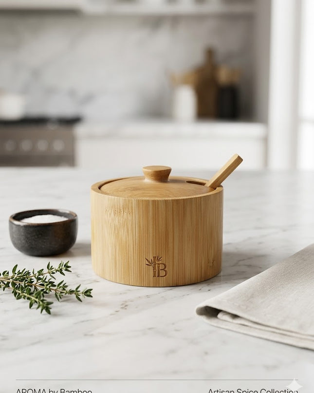 Minimal Wooden Spice Jar